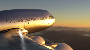 Boeing 747-8 Cathay Pacific Cargo Bare Metal [No Text Mirroring]  thumbnail 5