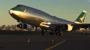 Boeing 747-8 Cathay Pacific Cargo Bare Metal [No Text Mirroring]  thumbnail 2