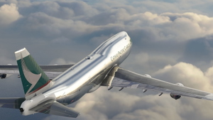 Boeing 747-8 Cathay Pacific Cargo Bare Metal [No Text Mirroring]  thumbnail 8
