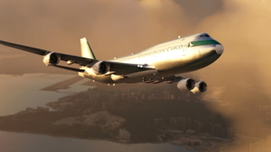 Boeing 747-8 Cathay Pacific Cargo Bare Metal [No Text Mirroring]  thumbnail 7