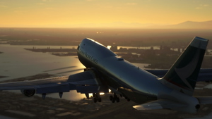 Boeing 747-8 Cathay Pacific Cargo Bare Metal [No Text Mirroring]  thumbnail 13
