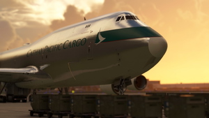 Boeing 747-8 Cathay Pacific Cargo Bare Metal [No Text Mirroring]  thumbnail 12