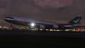 Boeing 747-8 Cathay Pacific Cargo Bare Metal [No Text Mirroring]  thumbnail 14