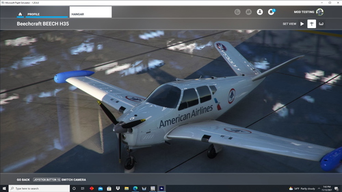 Bonanza H35 V-Tail American Airlines livery 