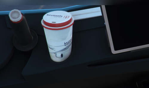Brussels Airlines NEW LOGO coffee cup for the A32NX