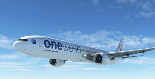 CaptainSim 777-300 Japan Airlines (oneworld livery)