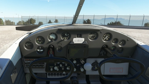 Carenado Cessna C170B - Grey Interior with dark two-tone cockpit panel