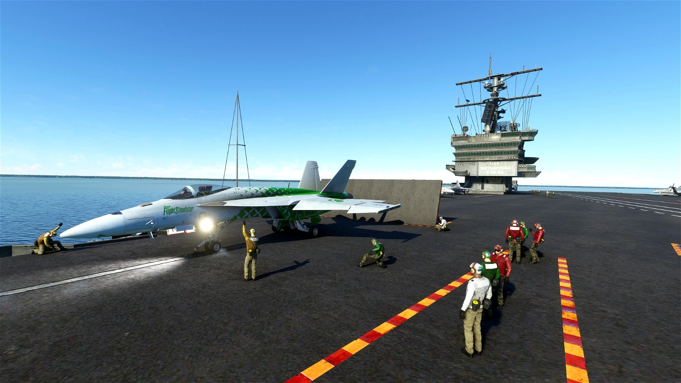 Carrier Ops - USS Enterprise Microsoft Flight Simulator