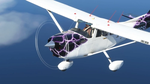 Cessna 172 (G1000) lightning airbrush + interior design upgrade