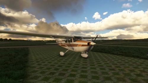 Cessna 172 classic brown livery