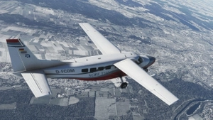 Cessna 208 red and gray thumbnail 3