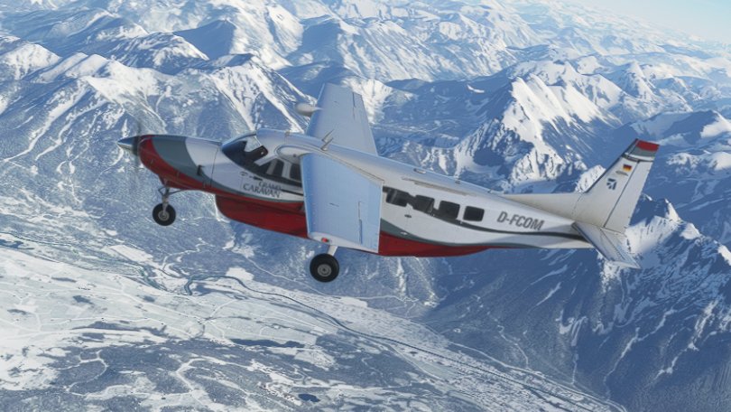 Cessna 208 red and gray - Image 1