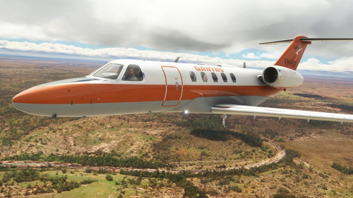 CJ4 QANTAS RETRO ROO 1 (Variation 1)