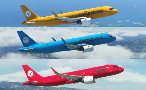 Colissimo / Chronopost / DPD (French post liveries) A320 Neo