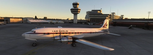 DC-6 Air Berlin USA retropaint
