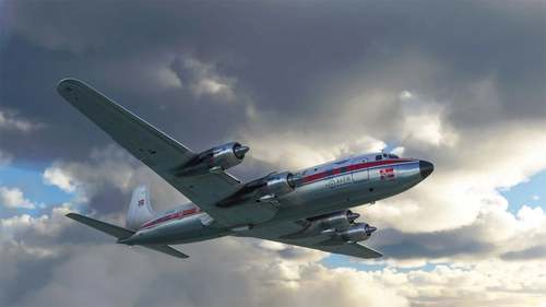 DC-6B Braathens "Social Distancing" - non PTP