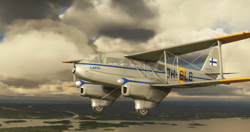De Havilland DH-89 Dragon Rapide OH-BLB Aero O/Y:n