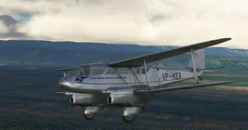 De Havilland DH-89 Dragon Rapide VP-KEA East African Airways