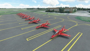 EGXP RAF Scampton, The Red Arrows (Formerly Home Base), Lincoln, Lincolnshire, England, UK. thumbnail 7