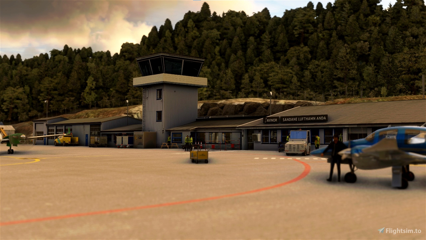 ENSD - Sandane Airport, Anda Microsoft Flight Simulator