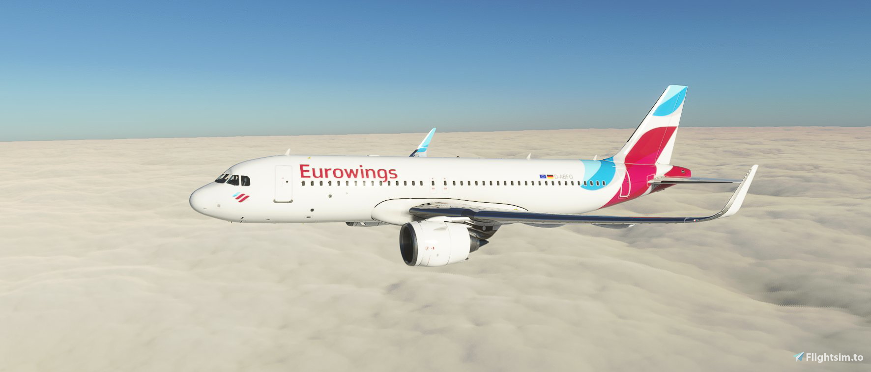 [A32NX] Eurowings A320Neo Livery - Image 1