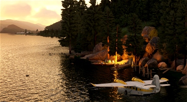 Excursion Inlet Cannary, Alaska - 'Runway Road' & Seaplane Bases Microsoft Flight Simulator