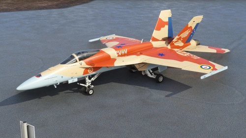 F/A-18E RAAF 3 Squadron Centenary Livery (CLEAN)
