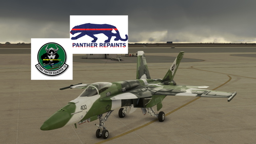 FA18E_VFA 125 Marines 'Rough Raiders' with weathered textures.