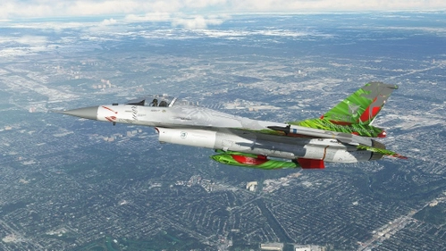 Flightsim Squadron F16 Repaint for Xmas
