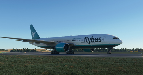 FlyBus Airways Livery - Captain Sim 777-200 [8K Fictional]
