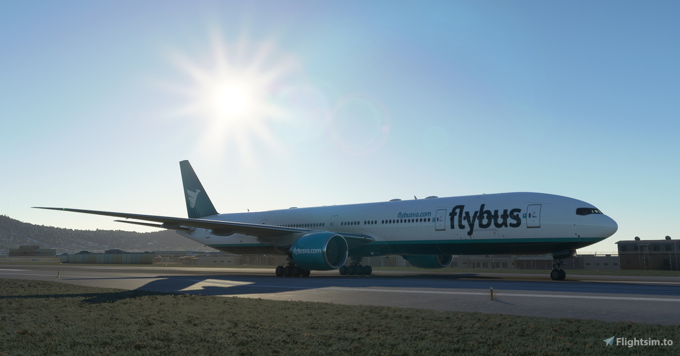 FlyBus Airways Livery - Captain Sim 777-300 [8K Fictional] for ...