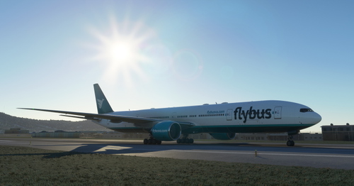 FlyBus Airways Livery - Captain Sim 777-300 [8K Fictional]