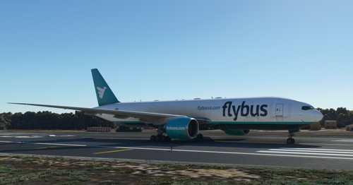 FlyBus Cargo Livery - Captain Sim 777-200F [8K Fictional]