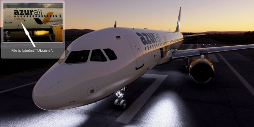 [A32NX] FlyByWire | Airbus A320neo AZUR UKRAINE UR-UTQ in 8k