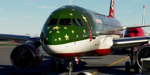 [A32NX] FlyByWire | Airbus A320neo Christmas Airlines X-MAS in 8k