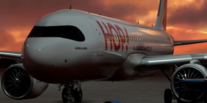 [A32NX] FlyByWire | Airbus A320neo HOP! Airlines F-HBSD in 6k thumbnail 1