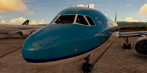 [A32NX] FlyByWire | Airbus A320neo KLM Royal Dutch Airlines PH-KLM Dirty in 8k 