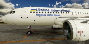 [A32NX] FlyByWire | Airbus A320neo UKRAINE INTERNATIONAL AIRLINES UR-UIA in 8k thumbnail 2