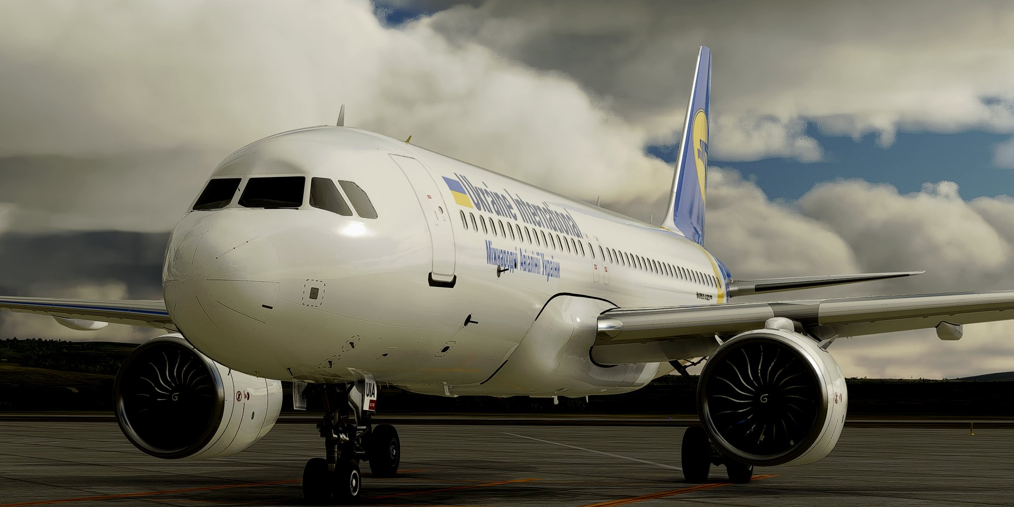 [A32NX] FlyByWire | Airbus A320neo UKRAINE INTERNATIONAL AIRLINES UR-UIA in 8k - Image 1