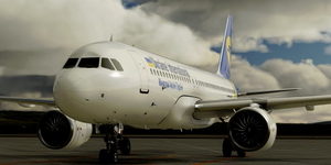 [A32NX] FlyByWire | Airbus A320neo UKRAINE INTERNATIONAL AIRLINES UR-UIA in 8k thumbnail 1