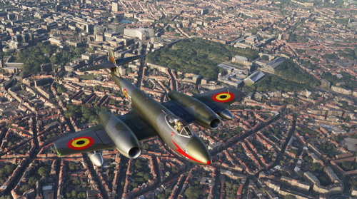Gloster Meteor Mk.8 Belgian Air Force 25 Sqn K5-K
