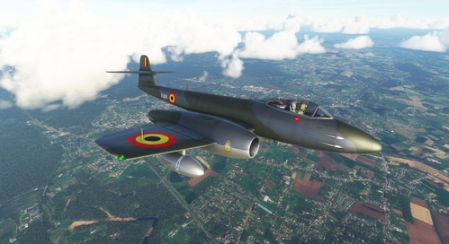 Gloster Meteor Mk.8 Belgian Air Force 350 Sqn VAN