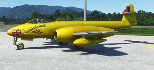 Gloster Meteor Mk.8 interpretation of the F4  "Yellow Peril" record holder EE455 forum request