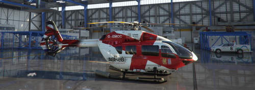 H145 Ashes Cricket Liveries – England Livery 8K