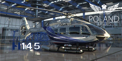 Helicopter Airbus H145 - livery PolandAirWays + 4 luxury liveres