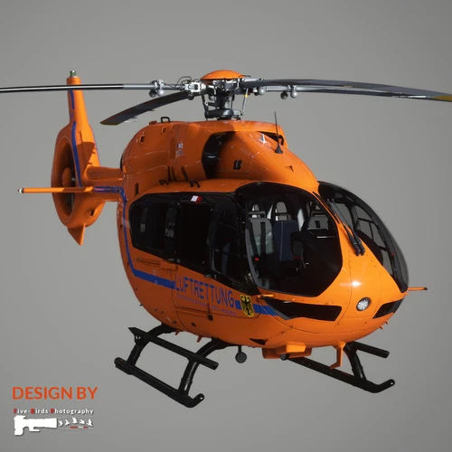HPG H145 Base Pack Livery - All 12 BMI Luftrettung Helicopters - CIV Variant