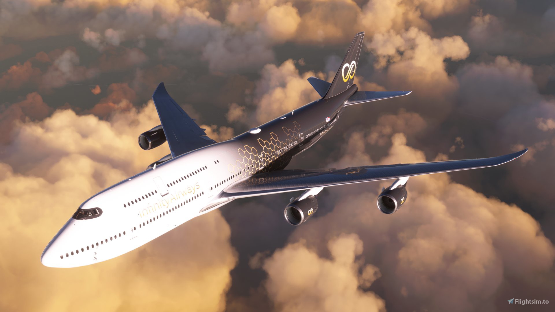 インフィニティ Infinity Airways VA Boeing 747-8i - 8K for Microsoft Flight