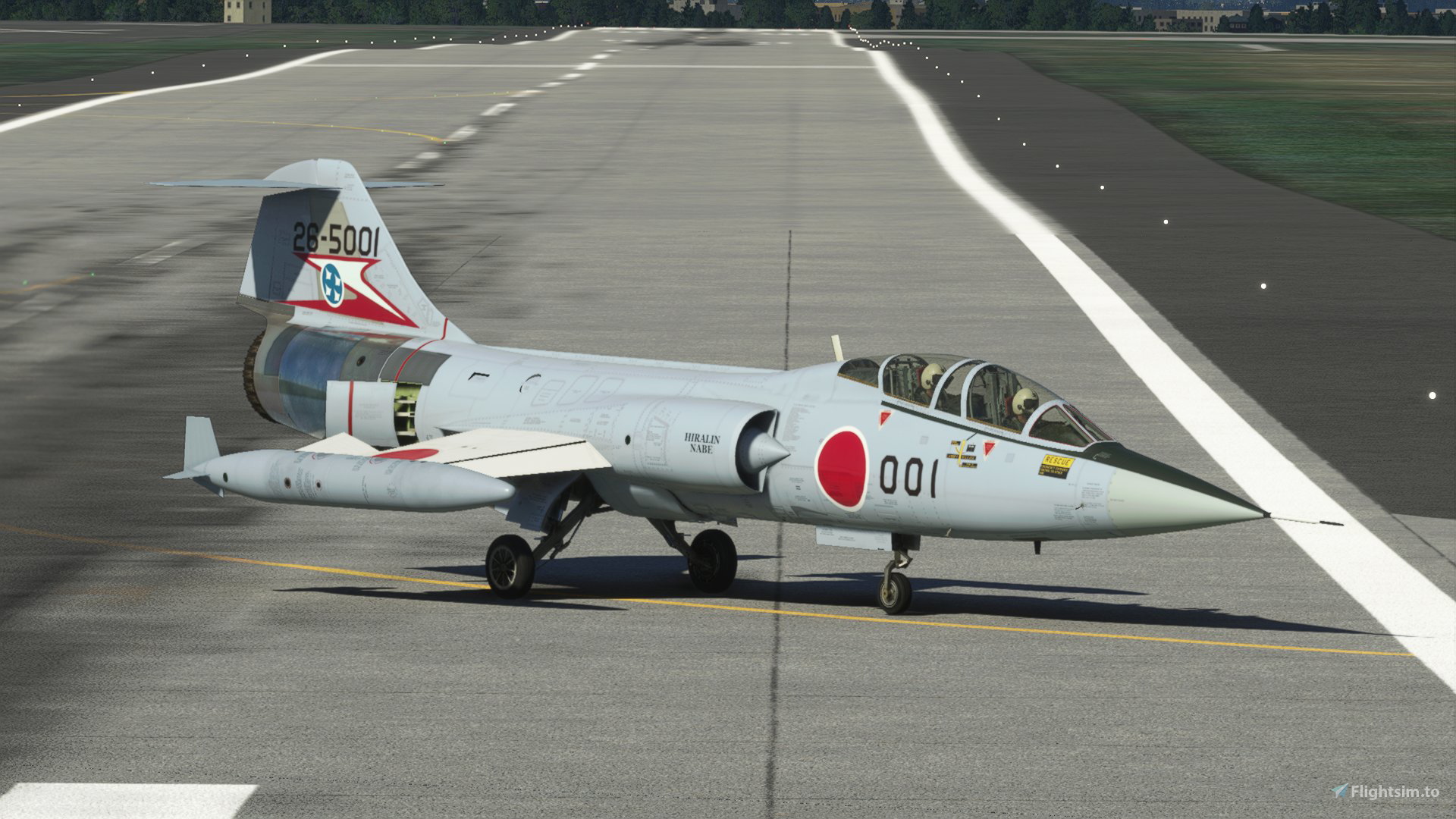 JASDF SSW TF-104G(F-104DJ) 207 SQN 26-5001 for Microsoft Flight 