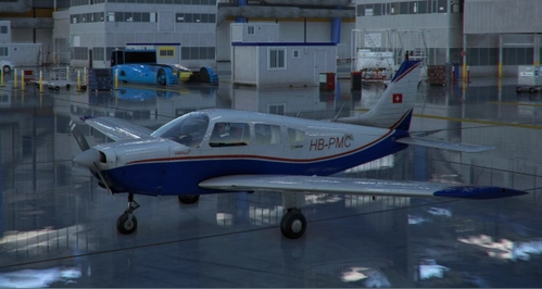 JF PA28 Warrior HB-PMC Fliegerschule Birrfeld