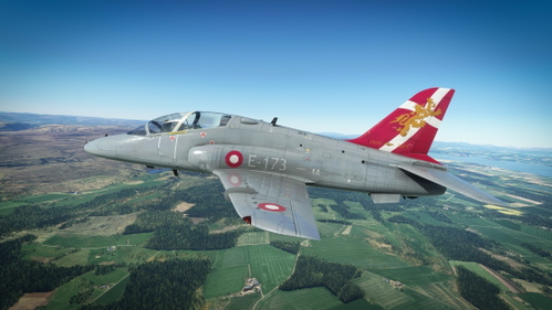 Just Flight Hawk T1 Danish Air Force 60 Years Livery.